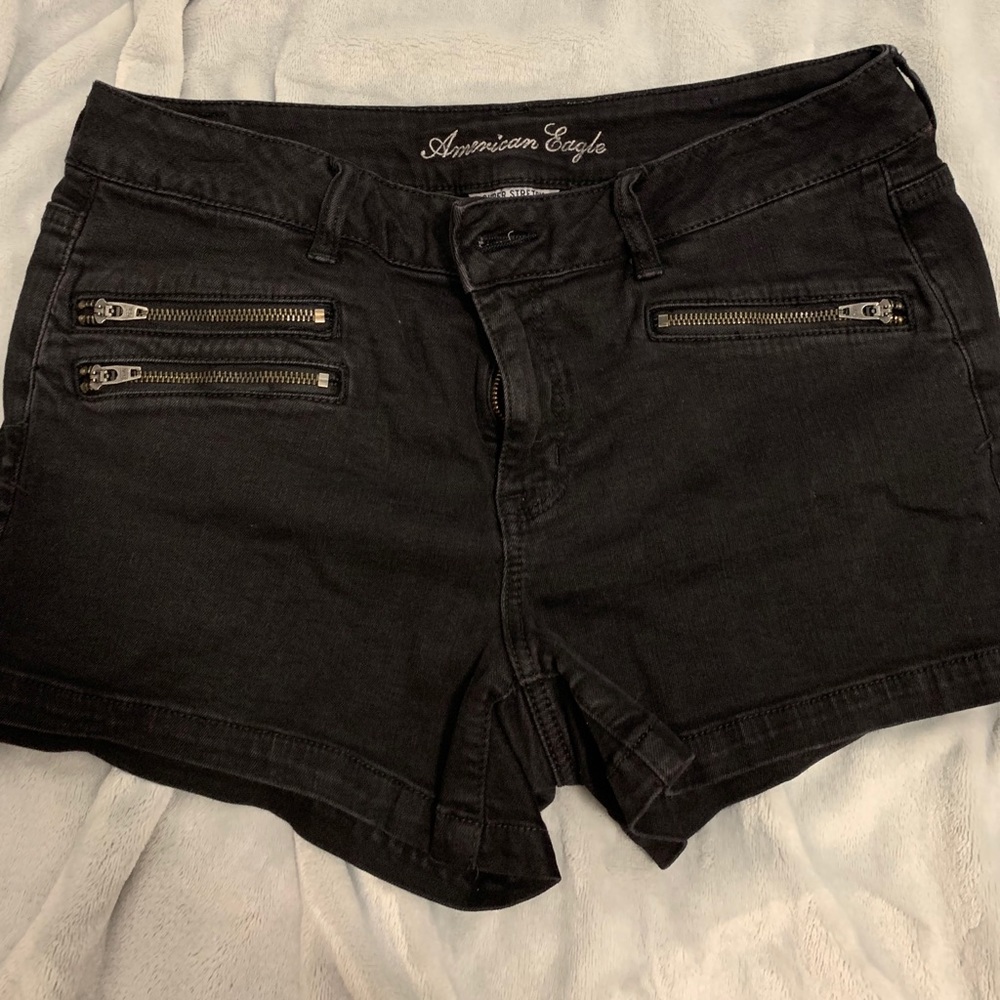Black American Eagle Shorts